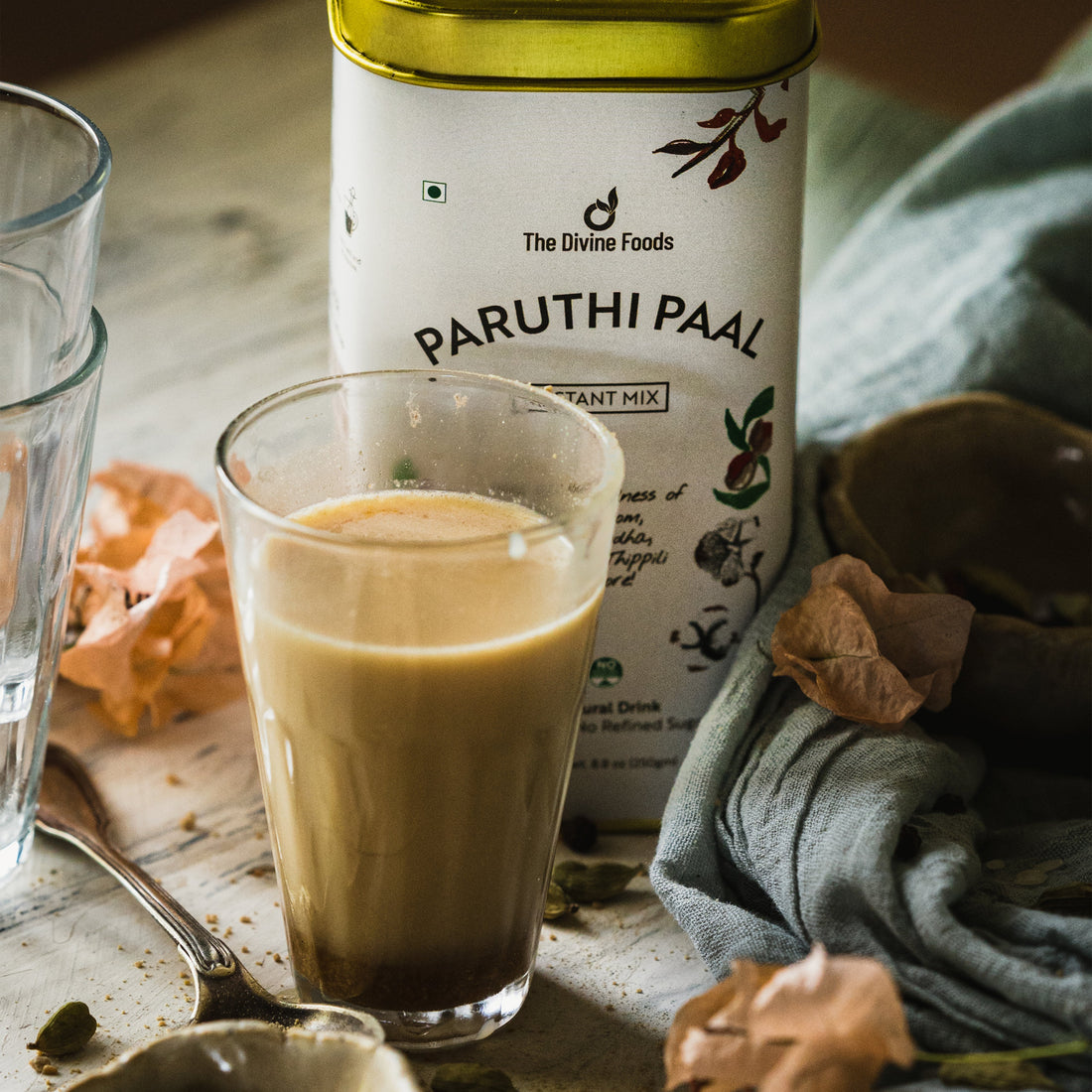 Paruthi Paal-Cotton Seed Instant Latte Mix (Cold and Cough remedy/ Helps with Mensural Cramps)